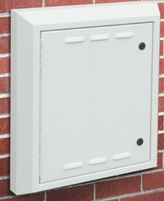 Recessed wall electrical enclosure