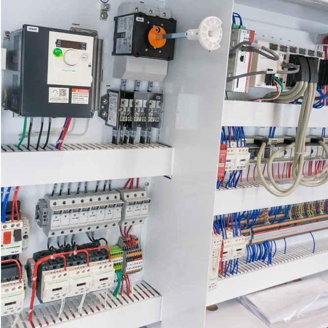 Components of machine control panel