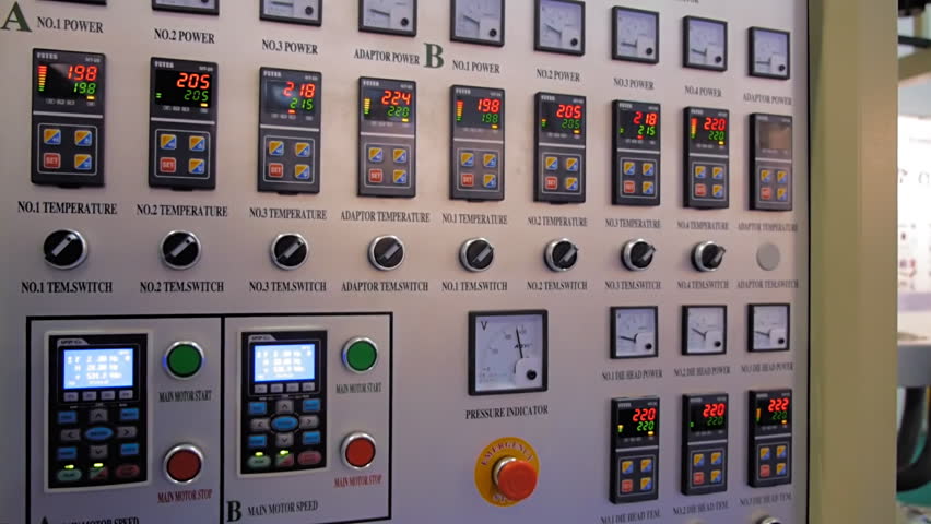 Main control panel