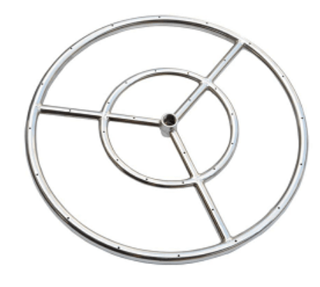 Ring stainless steel BBQ burner