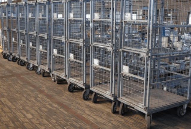 Stainless steel grille trolleys