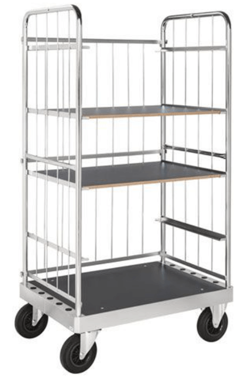 Warehouse stainless steel trolley