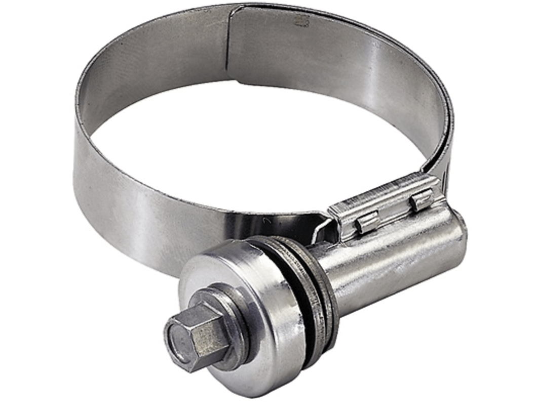 Constant-tension hose clamp