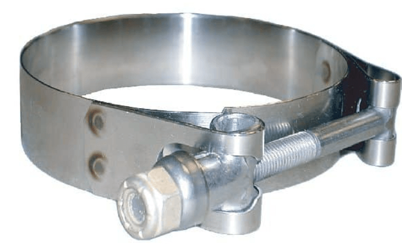 T-bolt adjustable hose clamp