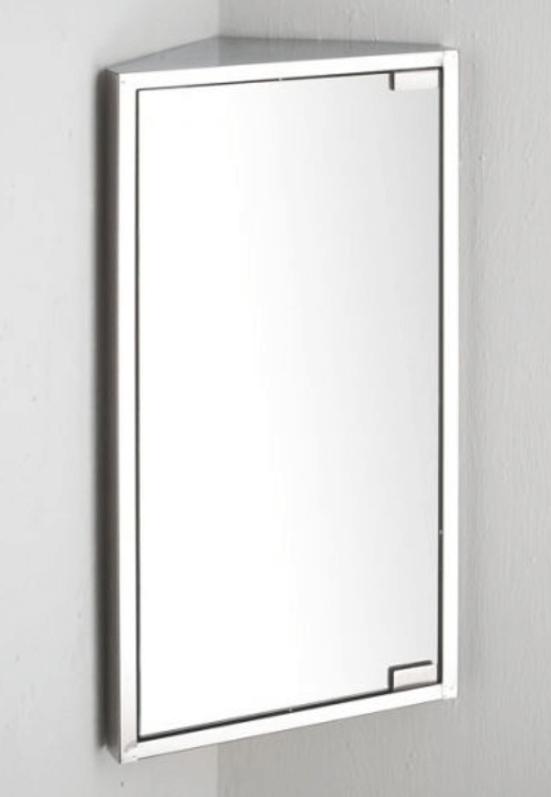 Corner stainless steel bathroom cabinet