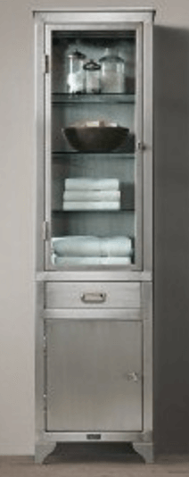 Floor-standing stainless steel bathroom cabinet