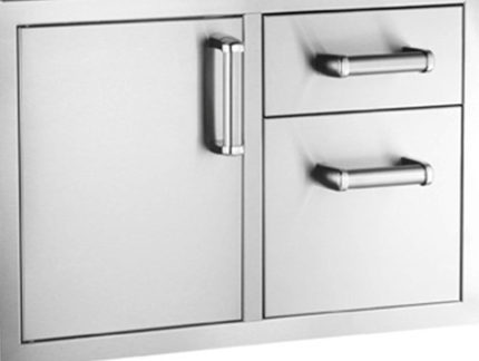 Vertical and horizontal stainless steel BBQ cabinet handles