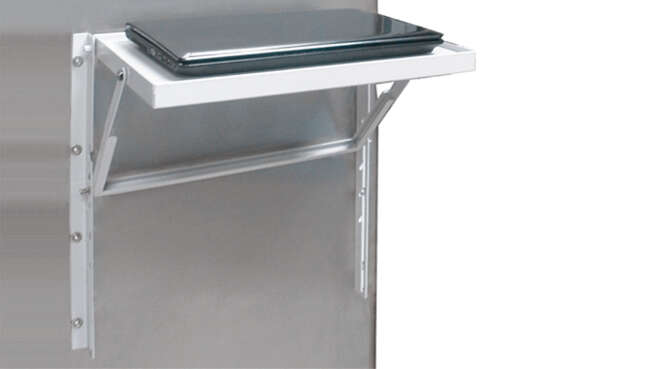 Electric enclosure collapsible table