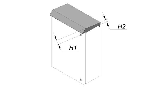 Electric enclosure rain canopy