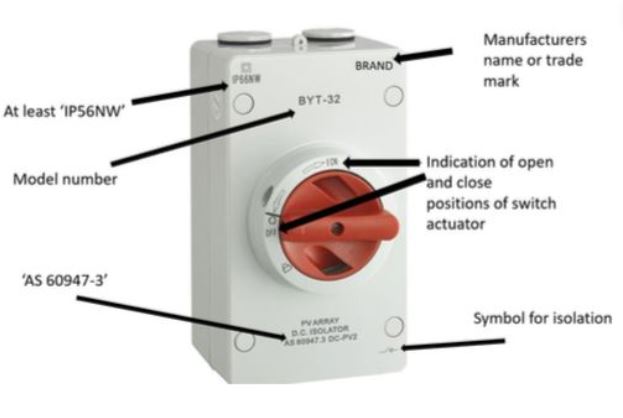 DC Isolator Switch Parts