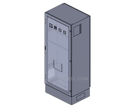 Free standing indoor NEMA 3 enclosure with viewing window