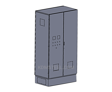 IP 57 double door free standing Galvanized Steel Enclosure