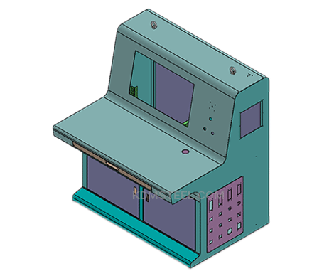 custom steel NEMA 3R desk console enclosure