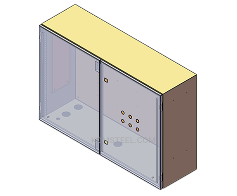 double door free standing nema 12 electrical enclosure