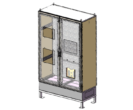 floor mount metal enclosure