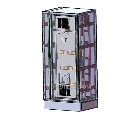 gabinete de rack externo de controle elétrico independente