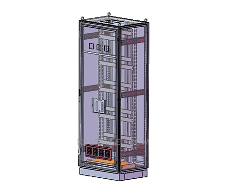 gabinete de rack externo com revestimento em pó de aço macio