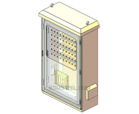 outdoor stainless steel weatherproof electrical enclosure with window