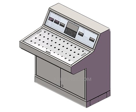 powder coated desk console enclosure