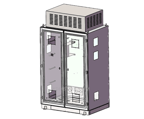 stainless steel metal double door enclosure