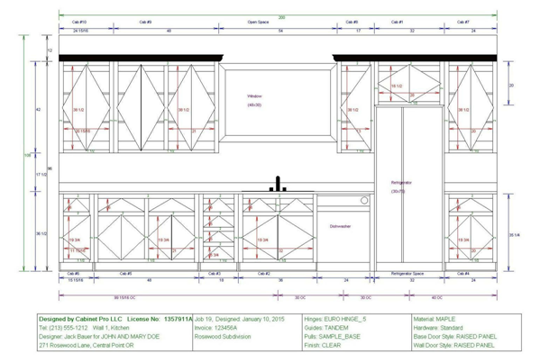 A computer-aided drawing or CAD