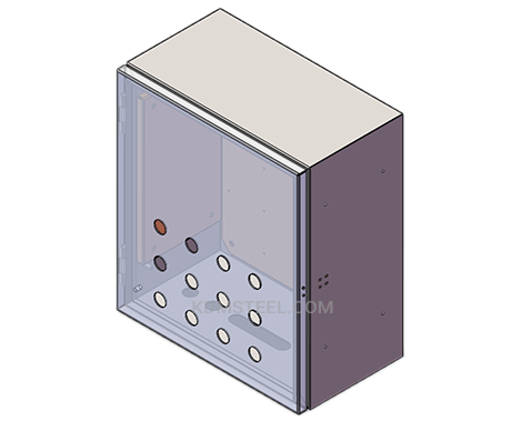 hinged Push Button Enclosure