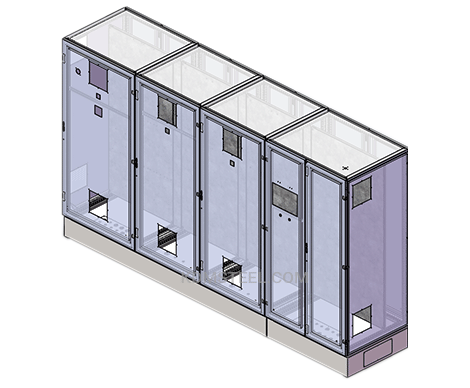 multi door electrical pedestal enclosure