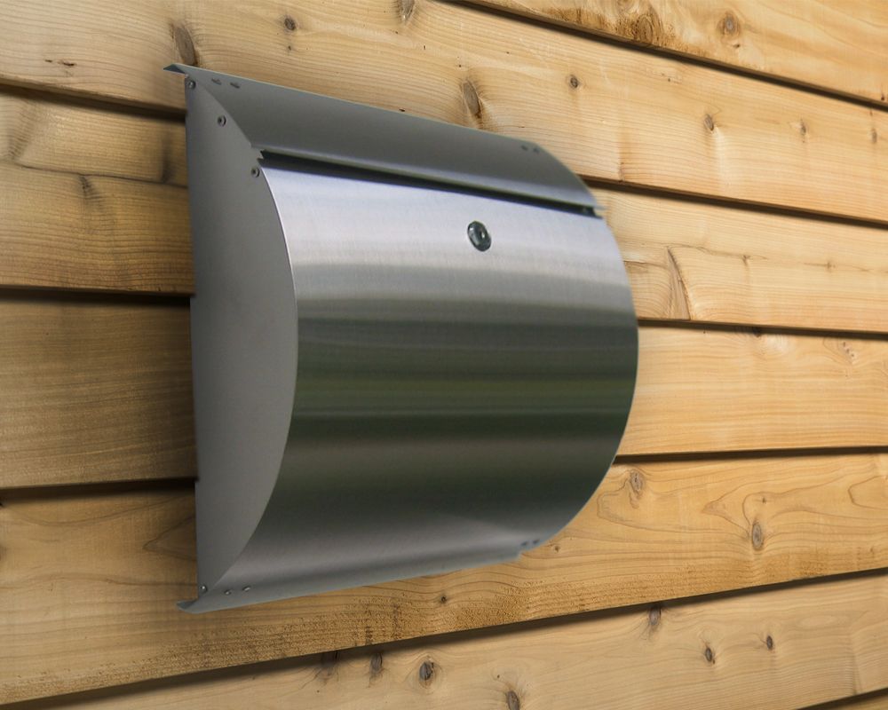 Curb appeal Wall-mount stainless steel mailbox