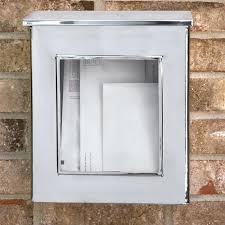 Vertical Wall-mount stainless steel mailbox