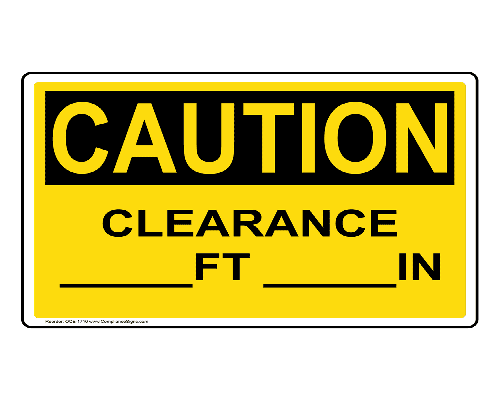 Custom Clearance Sign