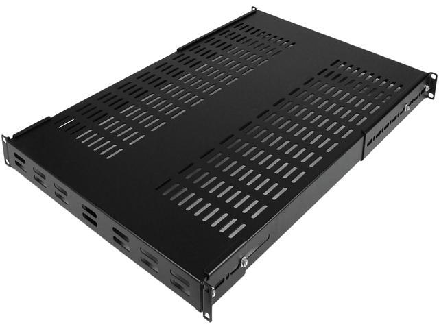 1U Adjustable Vented Mount Server Rack Shelf