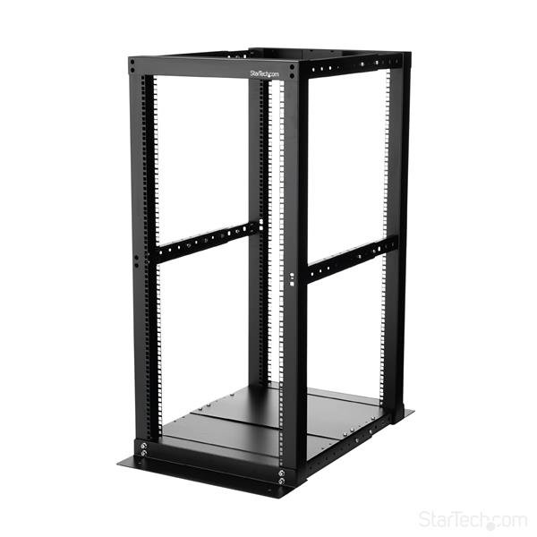 25U Adjustable Four Post Open Frame Server Rack