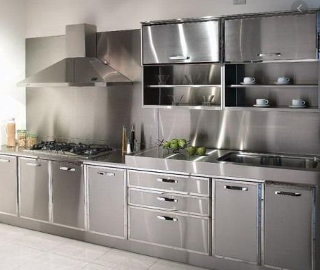 Aluminum Stainless Steel Kitchen Cabinets