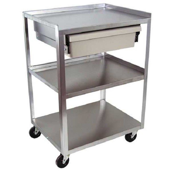 3 Shelf Medical Stainless Steel Carts