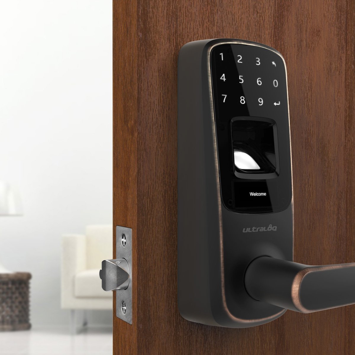 Fingerprint and Touchscreen Keyless Electronic Commercial Door Locks