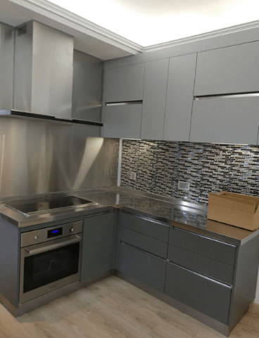 Fireproof Stainless Steel Kitchen Cabinets