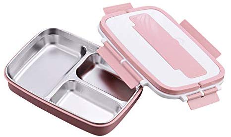 Compartment Design Sealed Leakproof Stainless Steel Containers