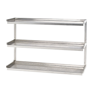 3 Tier Strong Load Capacity Stainless steel Wall Shelf