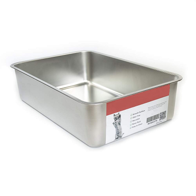 Extra Large Durable Stainless Steel Litter Box