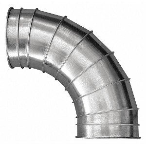 90 Degree Elbow, 10inch Stainless Steel Ducting