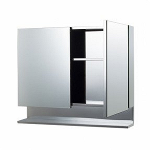 Double Door Stainless Steel Bathroom Storage