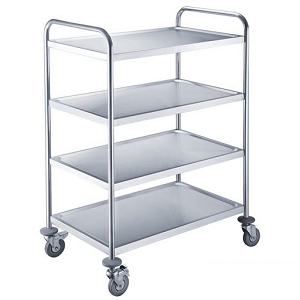 Four Layer Stainless Steel Dining cart