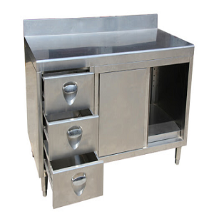 Modern Stainless Steel Restaurant Cabinet