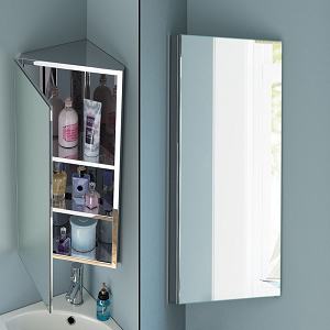 Stainless Steel Corner Bathroom Storage