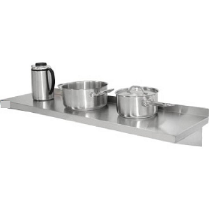 Stainless steel wall shelf 90 x 30 cm