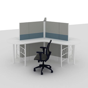 Aluminum Low Office Workstation Partition