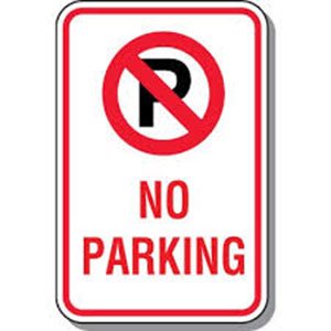 Galvanized Steel Parking Signs