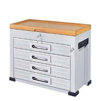 4-Drawer Stainless Steel Tool Chest