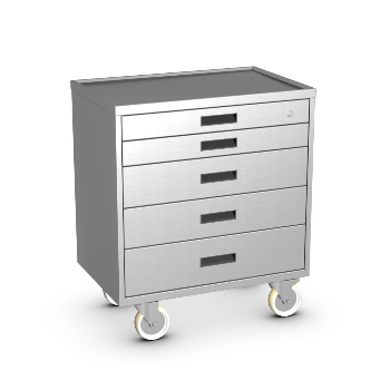 5-Drawer Stainless Steel Tool Chest