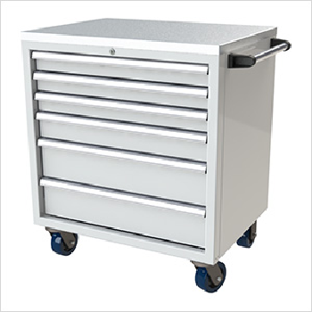 6 Drawer Stainless Steel Rolling Tool Cabinet